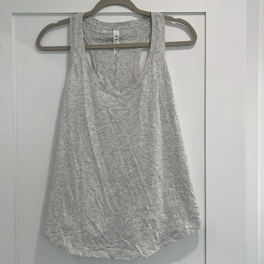 Lululemon Love Tank Top Heathered Core Ulta Light Grey Size 8